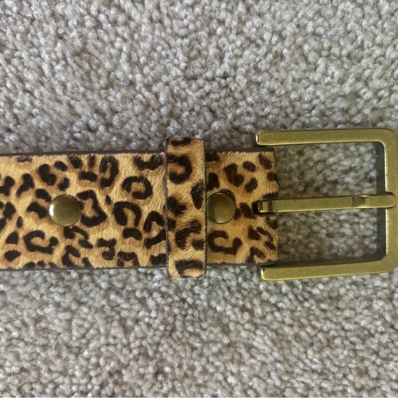 Classic Cabi camel jacket with leopard belt - Picture 5 of 5